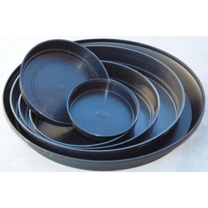 Platos redondos negros