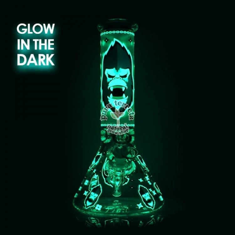 Bong Gorilla Brilla en la oscuridad