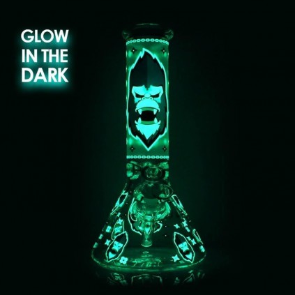 Bong Gorilla Brilla en la oscuridad