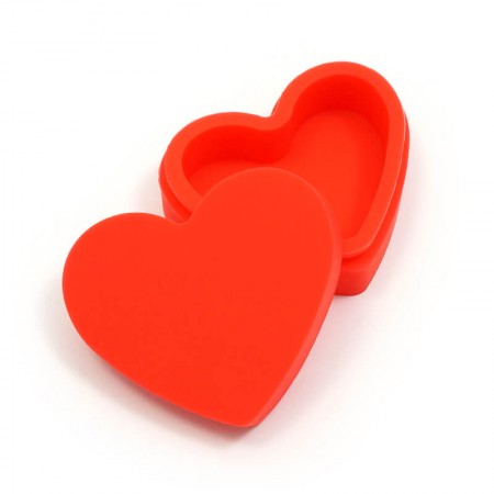 Bote de silicona corazón 17 ml