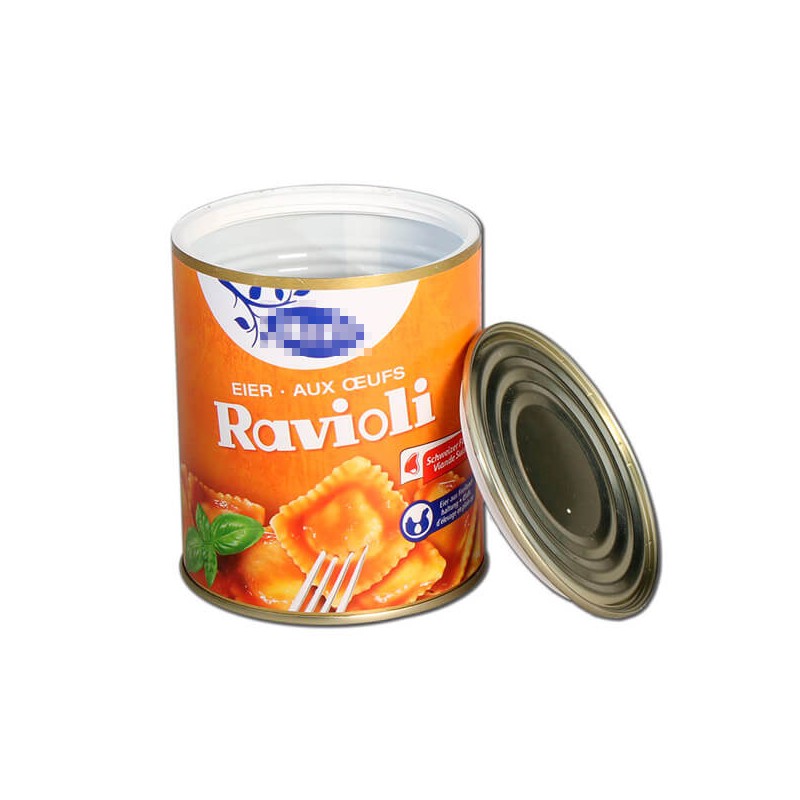 Bote seguridad conservas Raviolis