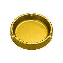 Cenicero aluminio macizo dorado