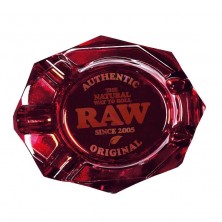Cenicero Cristal Raw Ruby