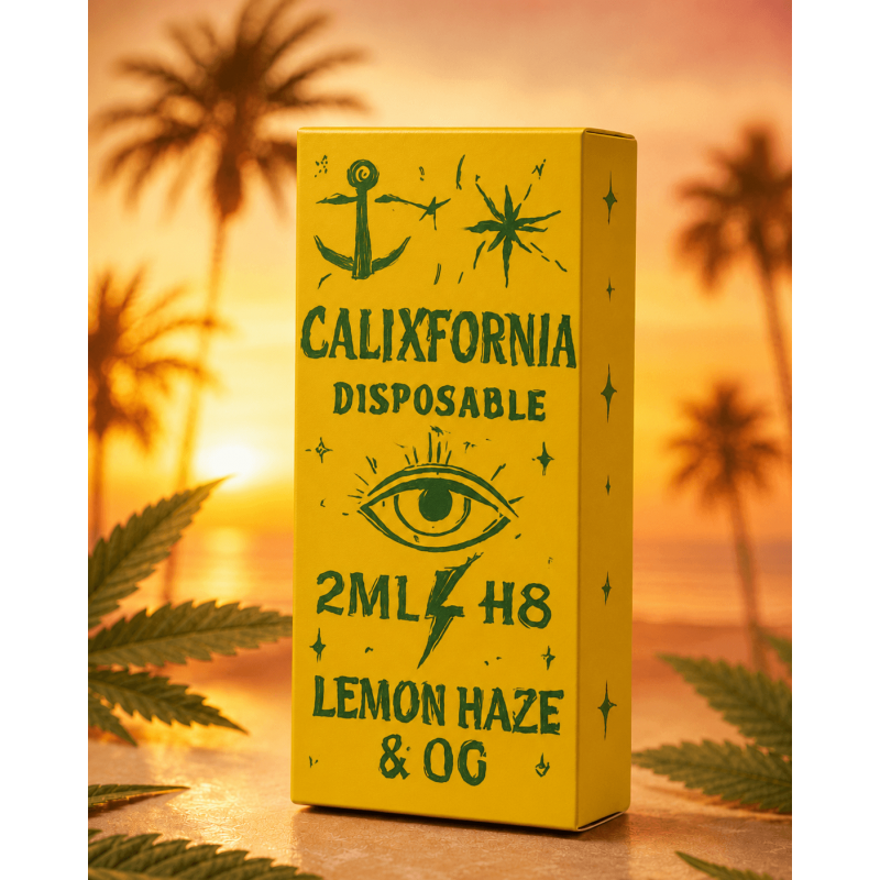 Vaper Calixfornia H8 Dual 1ml/Lemon Haze + 1ml/Og Kush