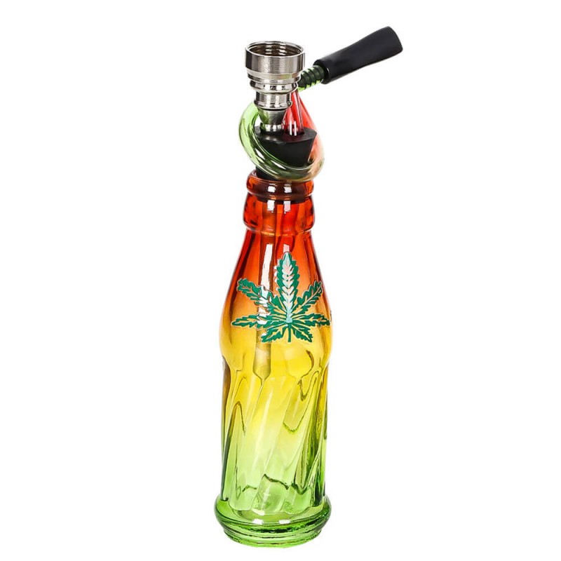 Pipa cristal Rasta Hoja