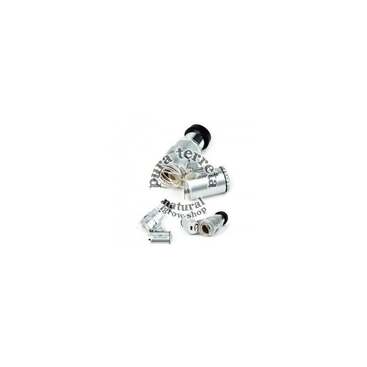 Mini microscopio 45 X luz led. Accesorios