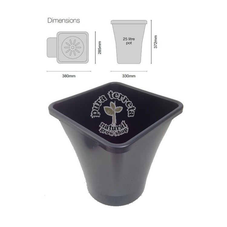 Maceta 25 litros 1pot XL Autopot 