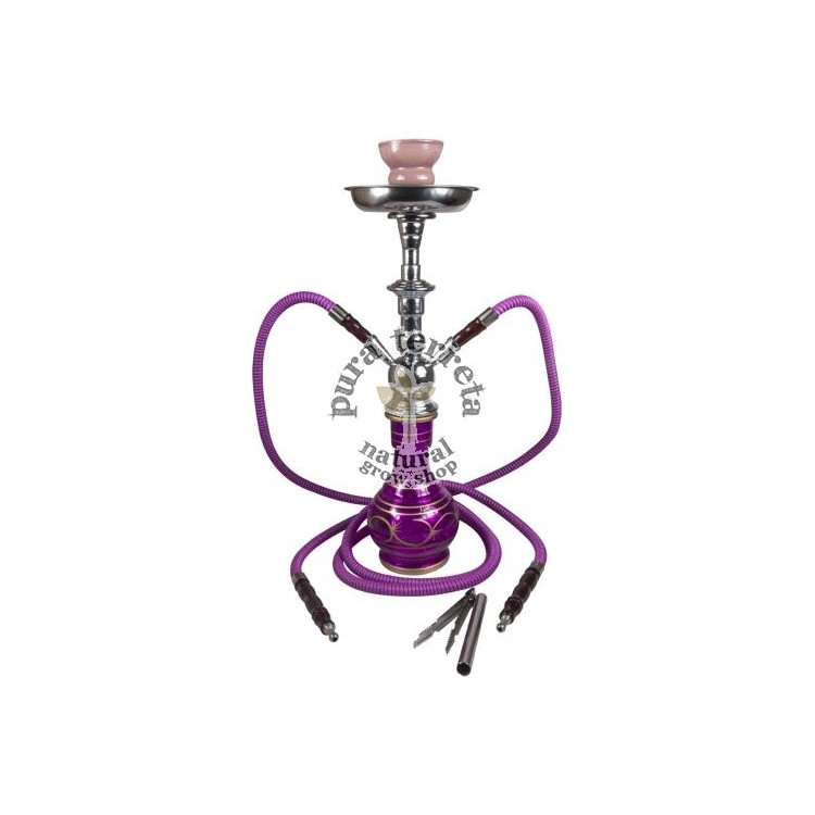 Shisha 2 brazos 47 cm morada