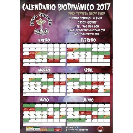 Calendario de cultivo 2017