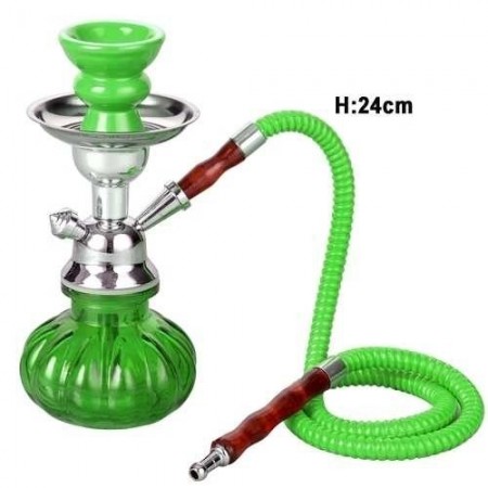 Shisha 1 brazo 24 cm verde