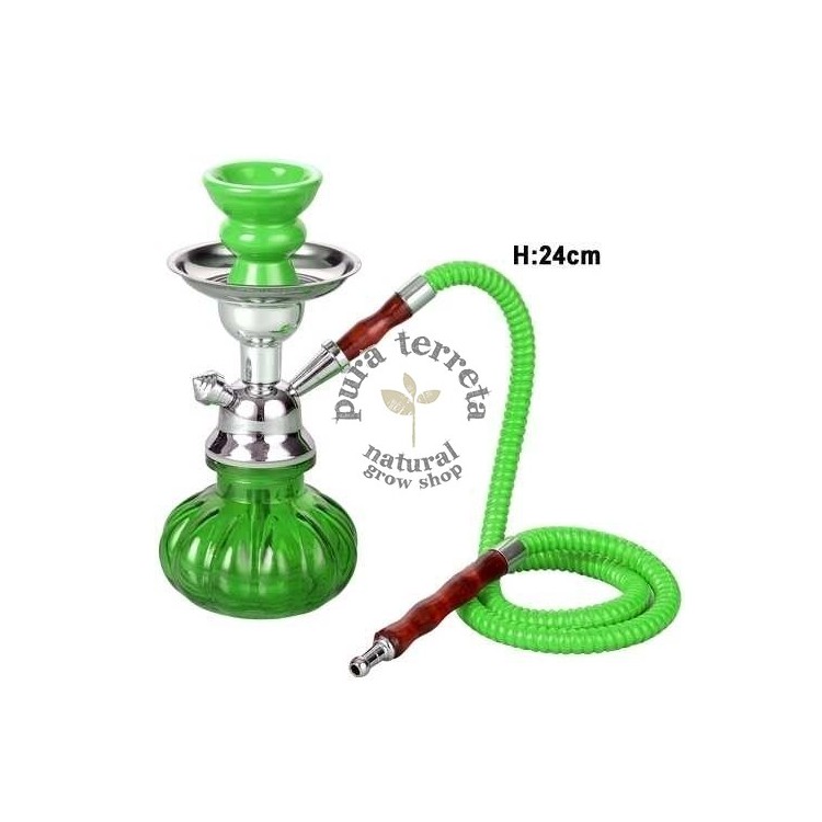 Shisha 1 brazo 24 cm verde