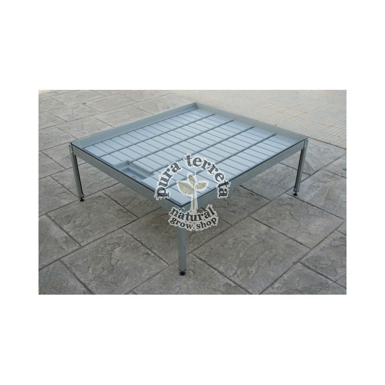 Soporte bandeja gris 1 x 1 m.