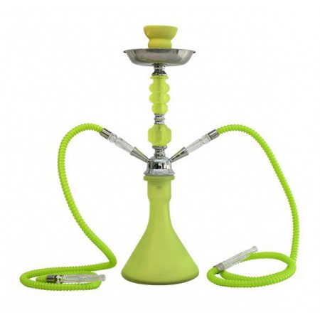 Shisha 2 brazos 47 cm fluor verde