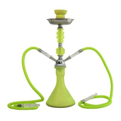 Shisha 2 brazos 47 cm fluor verde