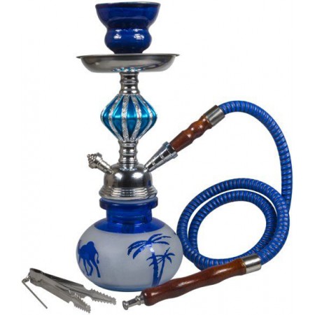 Shisha 1 brazo 27 cm azul