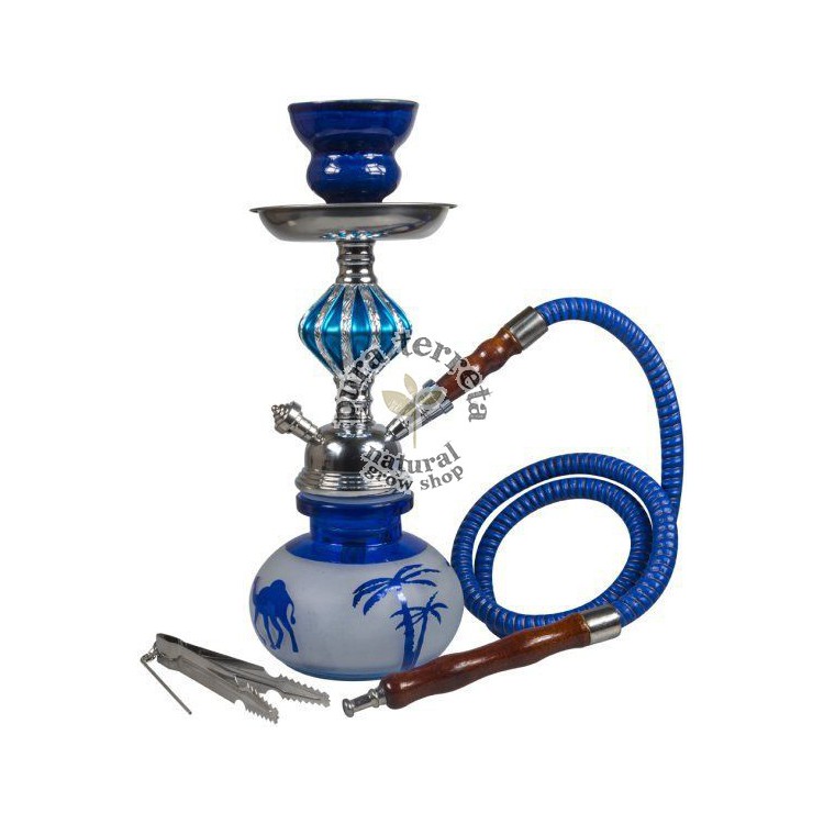 Shisha 1 brazo 27 cm azul