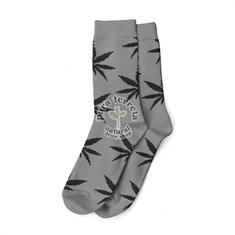 Calcetines gris/negro hombre