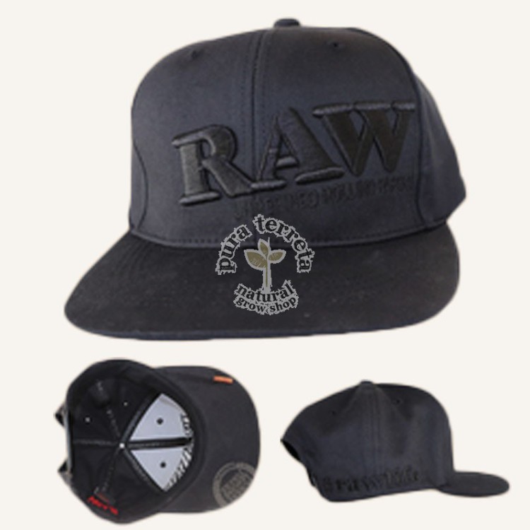 Gorra Raw Black con prensador