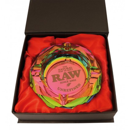 Cenicero Cristal Raw Rainbow