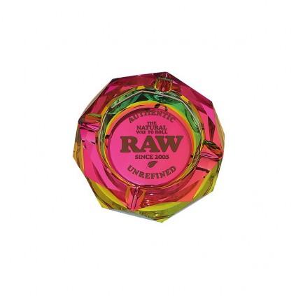 Cenicero Cristal Raw Rainbow