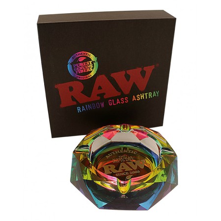 Cenicero Cristal Raw Rainbow
