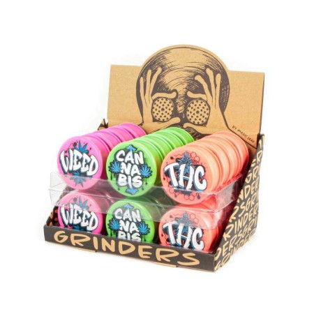 Grinder plástico Weed 3 partes