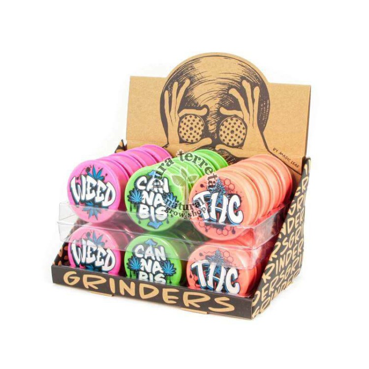 Grinder plástico Weed 3 partes