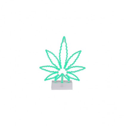 Lampara Neon Hoja Cannabis