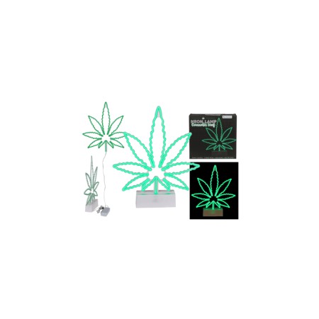 Lampara Neon Hoja Cannabis