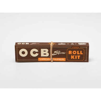Papel Ocb Virgin Slim Roll Kit