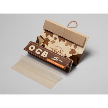 Papel Ocb Virgin Slim Roll Kit