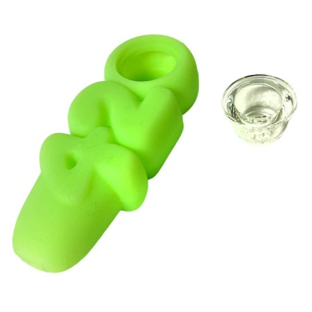 Pipa silicona 420 Green