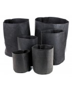 Macetas textiles negras