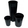 Macetas tubular negras